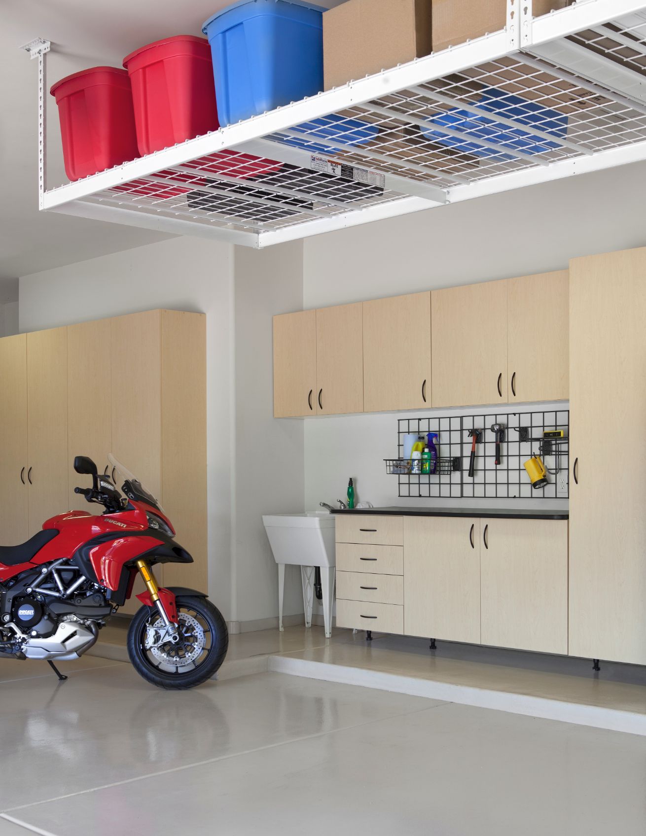 Garage Cabinets Organizers Direct Custom Garage Cabinet System And Overhead Storage Shelving